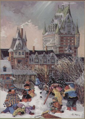 Winterspiele in Quebec