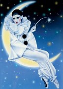 Harlekin auf dem Mond