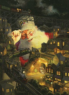Weihnachts-Eisenbahn